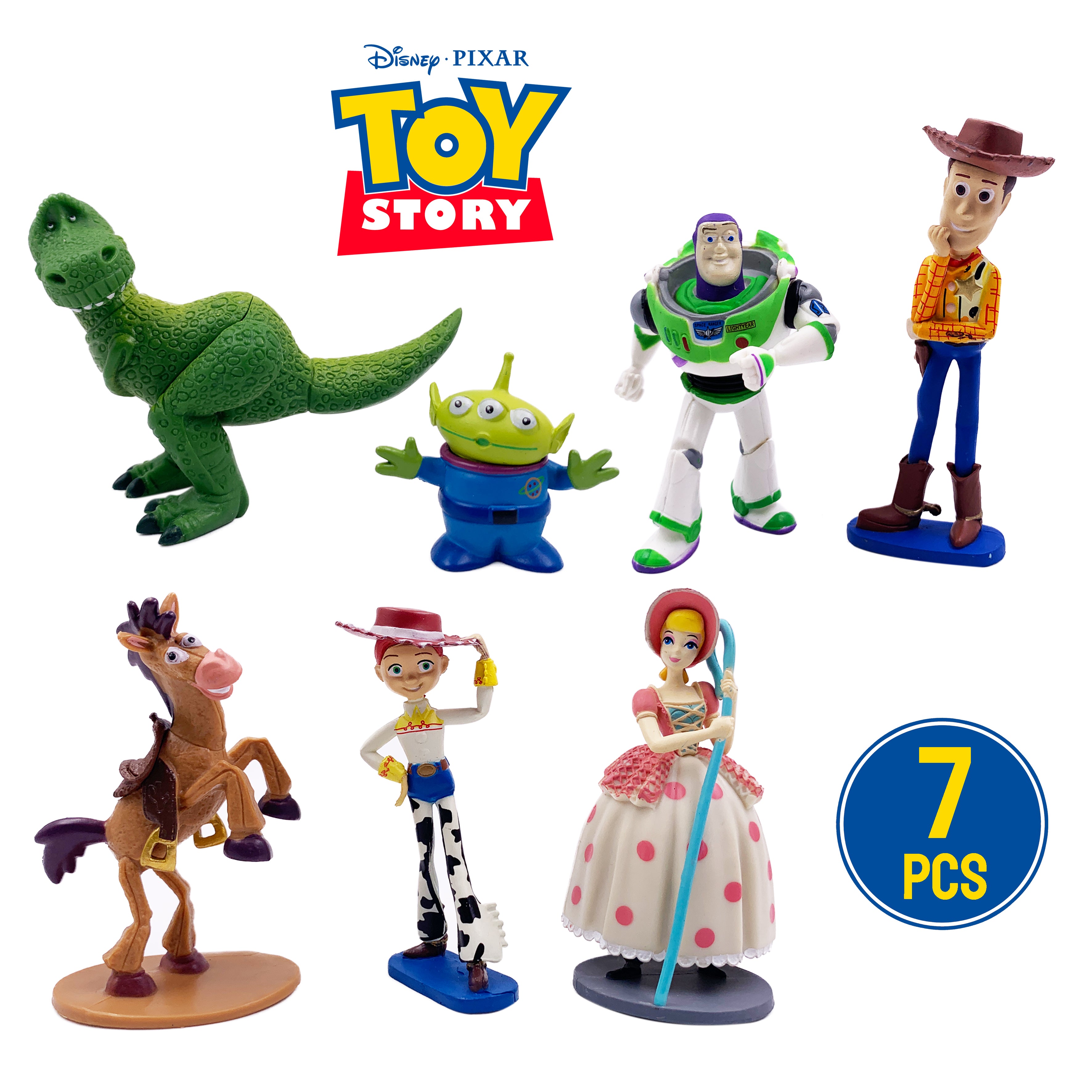 7pcs Toy Story Figurine Set Mini Small Collection Kids Toy Woody