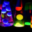 37cm Large Lava Lamps - Blue & Red