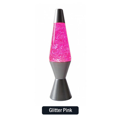 37cm Large Lava Lamps - Glitter Pink