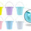 6PACK Metal Buckets with Handle -10.5cm-