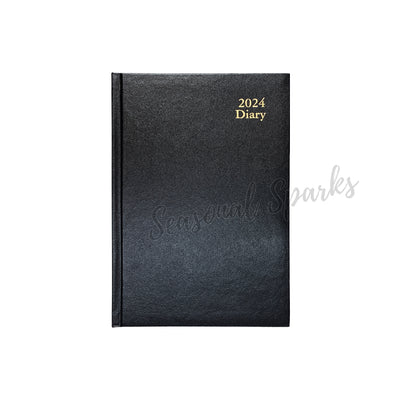 2024 Day To View Diary Black –  A5