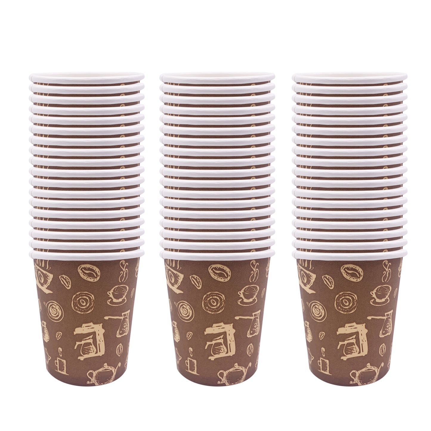 8oz Disposable Paper Cup - Coffee Bean Decal