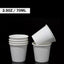 2.5oz Disposable White Paper Cups