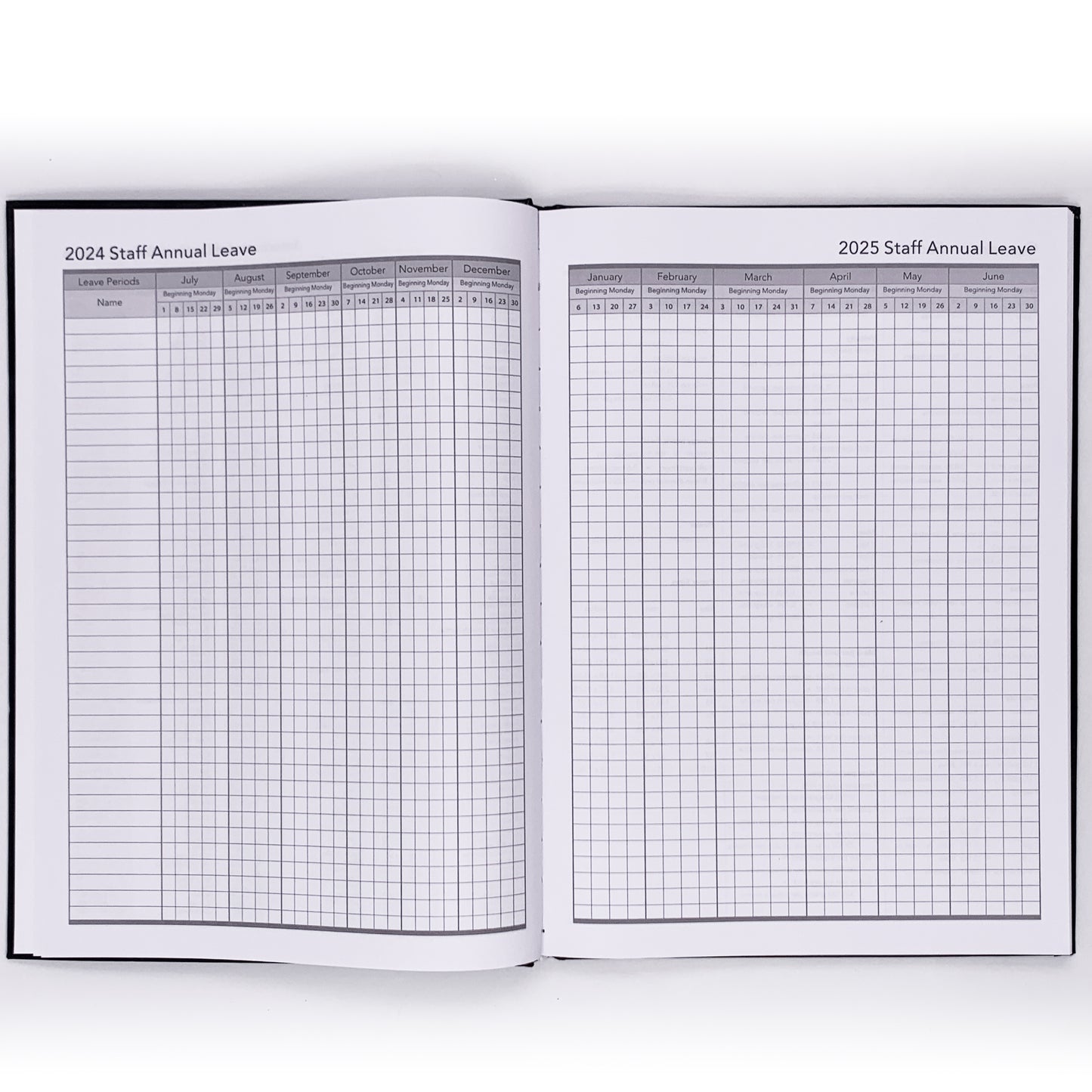 2024 2025 Financial Year Diary A4 Day To View Black