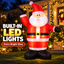 Festive Magic 130cm Airpower Inflatable Santa with LED Lights