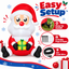 Festive Magic 240cm Inflatable Santa with LED Lights Christmas Outdoor Decoration