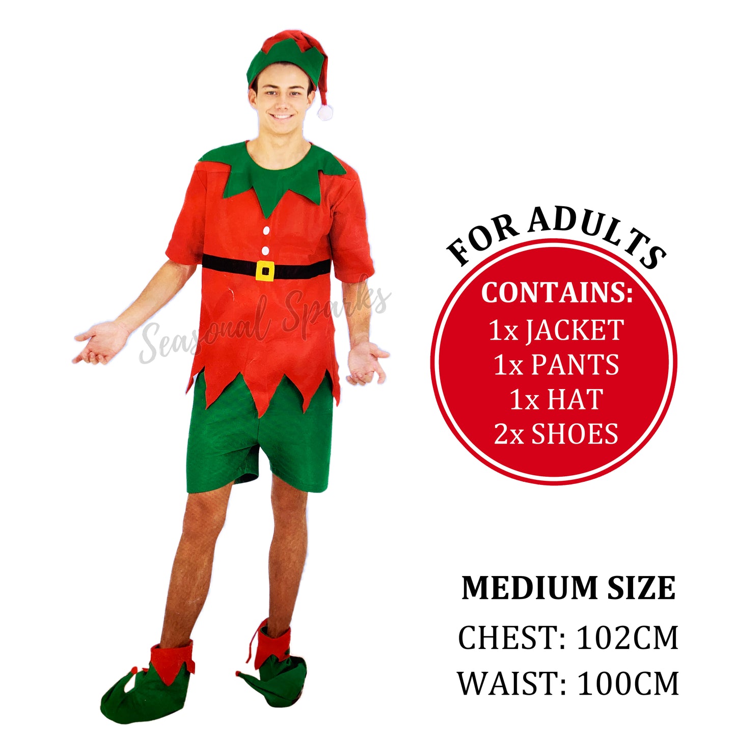 Red Shirts Elf Costume