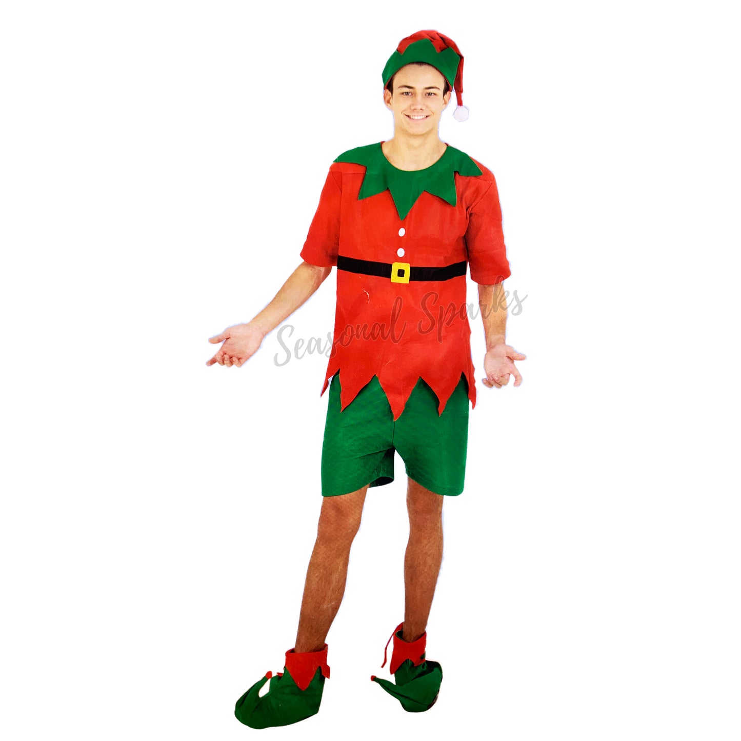 Red Shirts Elf Costume