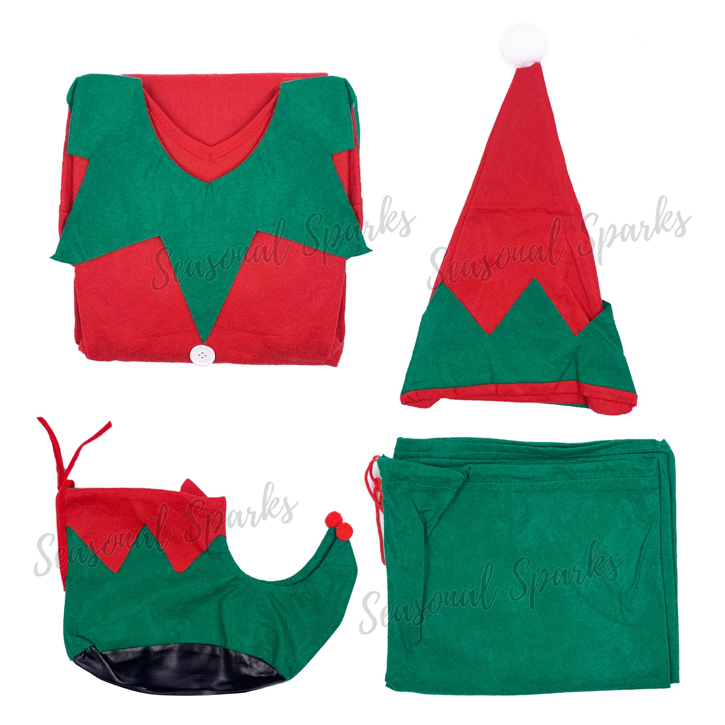 Red Shirts Elf Costume