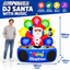 Inflatable DJ Santa with Music & LED Lights – Christmas Decoration