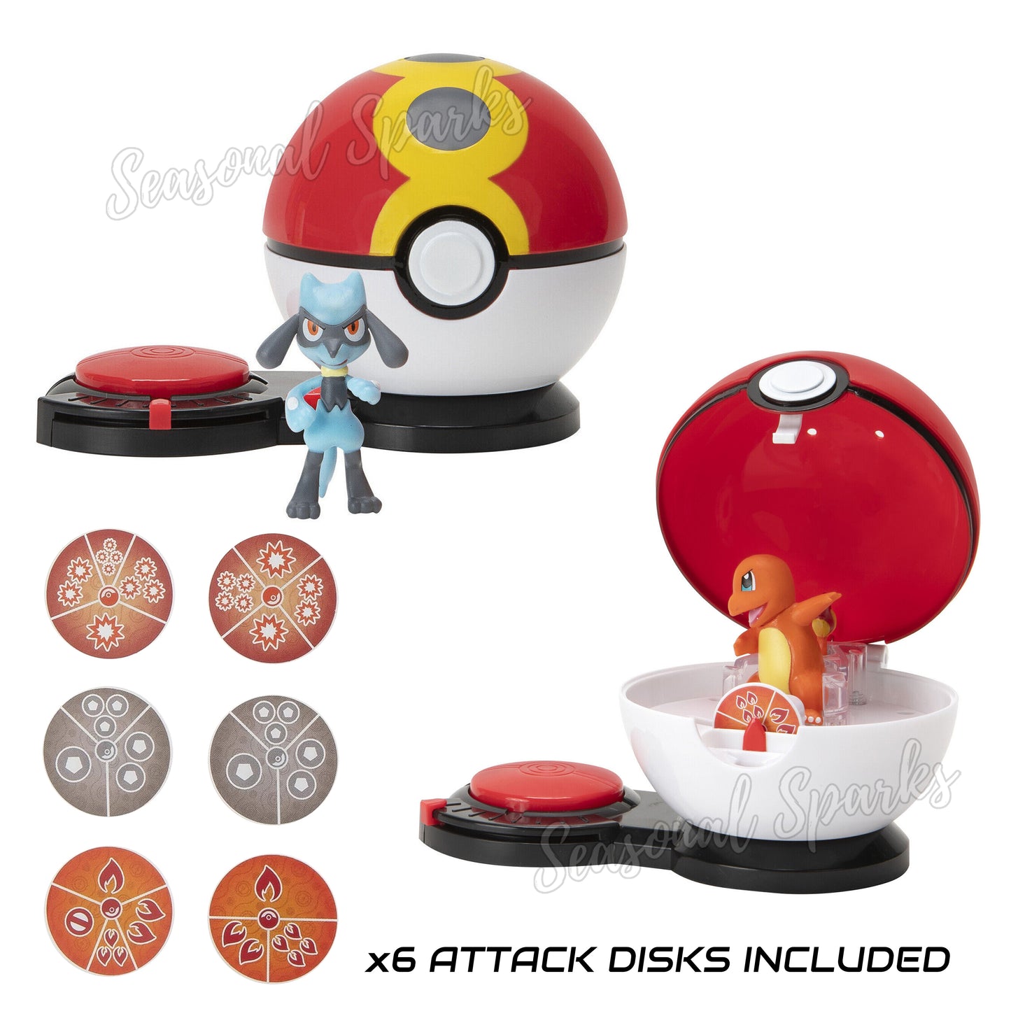 Pokemon Surprise Attack Game - Charmander & Riolu -