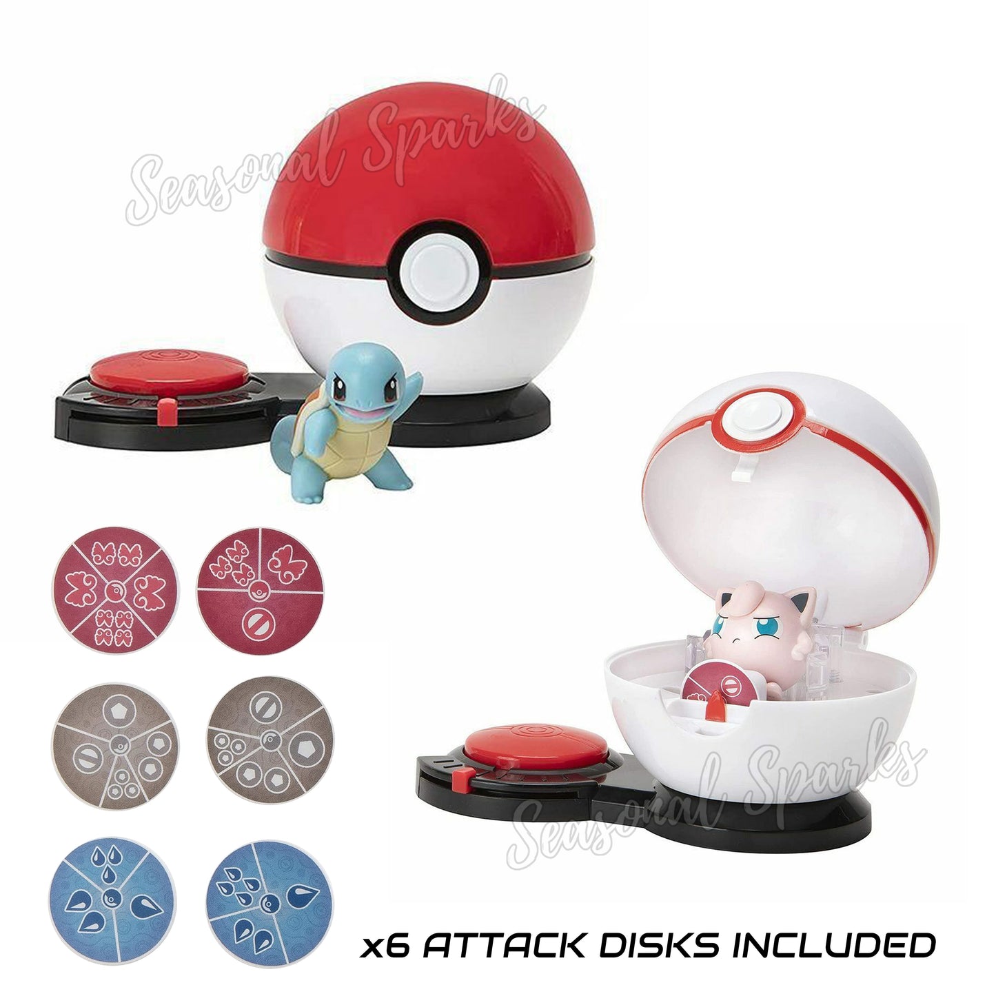 Pokemon Surprise Attack Game - Squirtle & Jigglypuff -