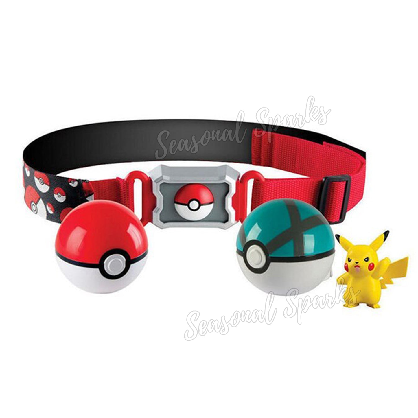 Pokemon Clip N Carry Poke Ball Belt - Standing Pikachu-