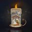 Glitter Swirl Nativity Candle Light Up LED Christmas Decoration Battery Operated