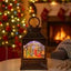 Glitter Swirl Musical Nativity Lamp Church Music Christmas USB / Battery Powered