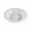 50pcs 180mm White Plastic Embossed Bowls