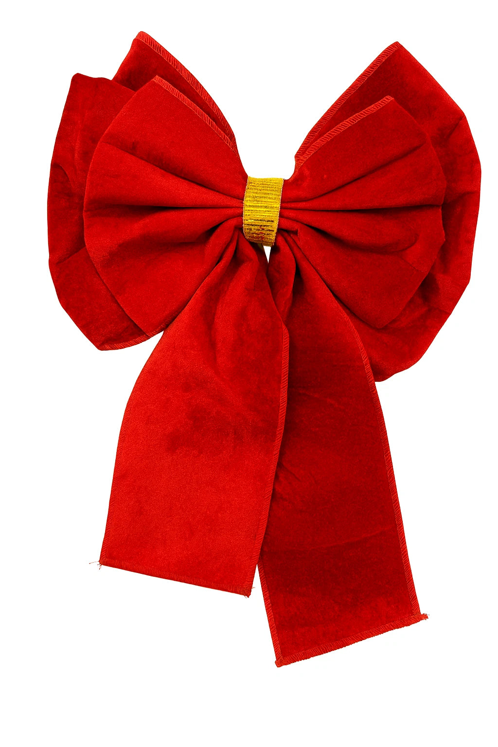 Red Velvet Christmas Front Door Ribbon Bow Sash Set Gift Wrap Decoration