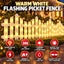 2.8m 288 LED Multicolour Picket Fence Christmas Lights - 8 Piece Set