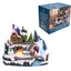 Batteries / USB LED Musical Moving Santa Sled Christmas House Scene 3 Options