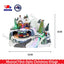 Musical Fibre Optic Christmas Village LED Light Up Animated Santa Sleigh / Train
