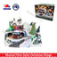 Musical Fibre Optic Christmas Village LED Light Up Animated Santa Sleigh / Train
