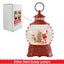 Glitter Swirl Lantern Snow Globe Christmas Elf Santa Tree LED Light Decoration