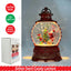 Glitter Swirl Lantern Snow Globe Christmas Elf Santa Tree LED Light Decoration