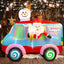 2.4m Santa Sweet Treats Van Inflatable Christmas Decoration Outdoor LED Lights