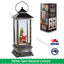 32cm LED Glitter Swirl Musical Lantern Christmas Santa USB Battery Light Up Decoration
