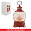 Glitter Swirl Lantern Snow Globe Christmas Elf Santa Tree LED Light Decoration