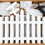2.8m 288 LED Multicolour Picket Fence Christmas Lights - 8 Piece Set