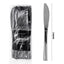 120 x Reusable Metallic Silver Plastic Cutlery 5 Types