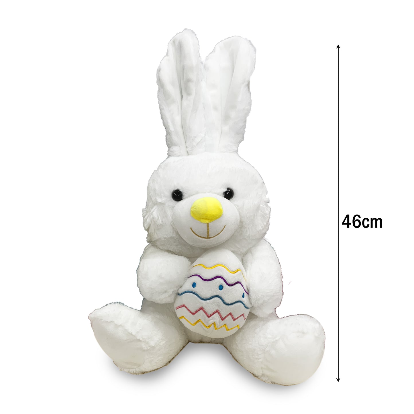 46cm Jumbo Easter Bunny Soft Plush Toy - White-