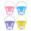 4PACK Bunny Metal Buckets with Handle -12.5cm-