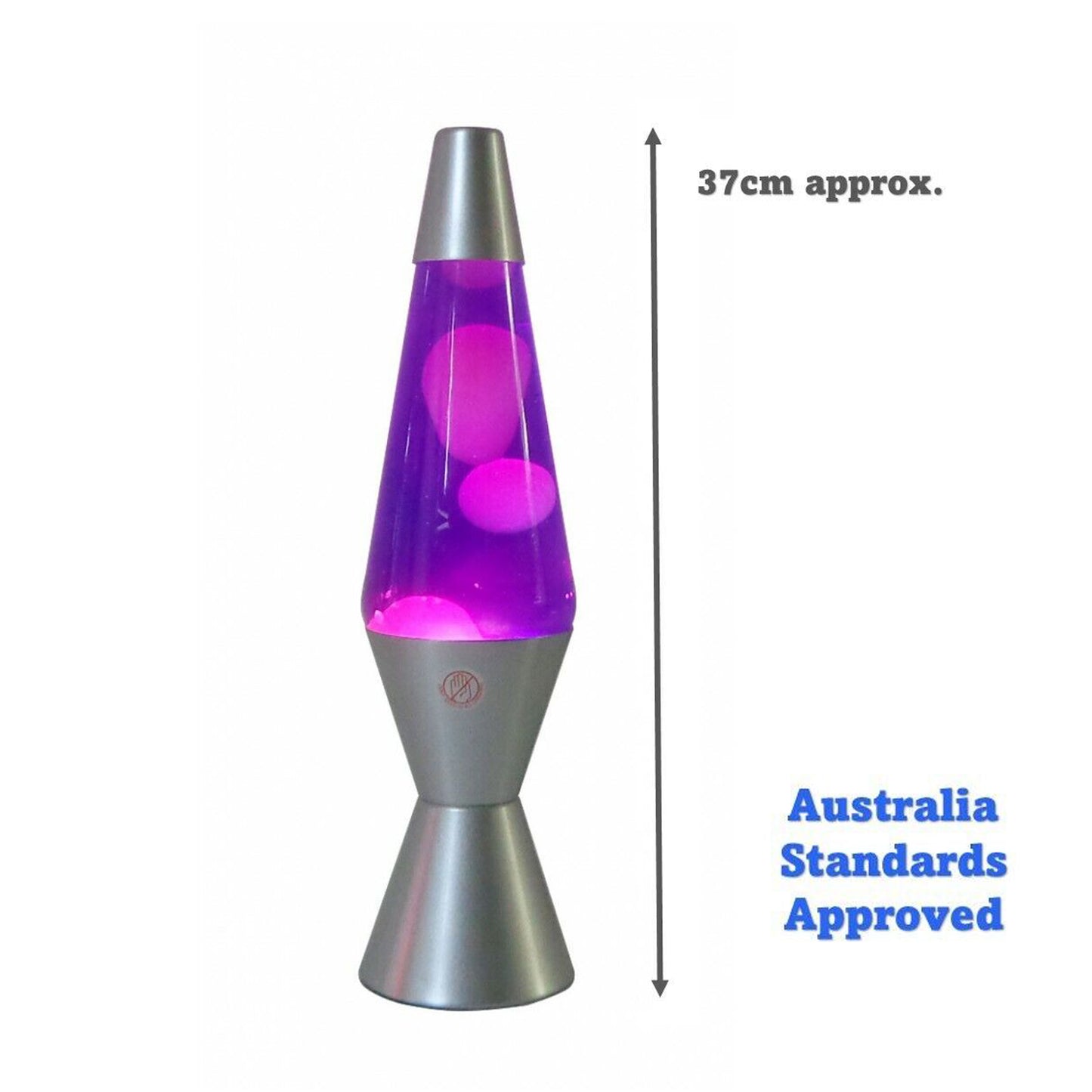 37cm Large Lava Lamps - Purple & White