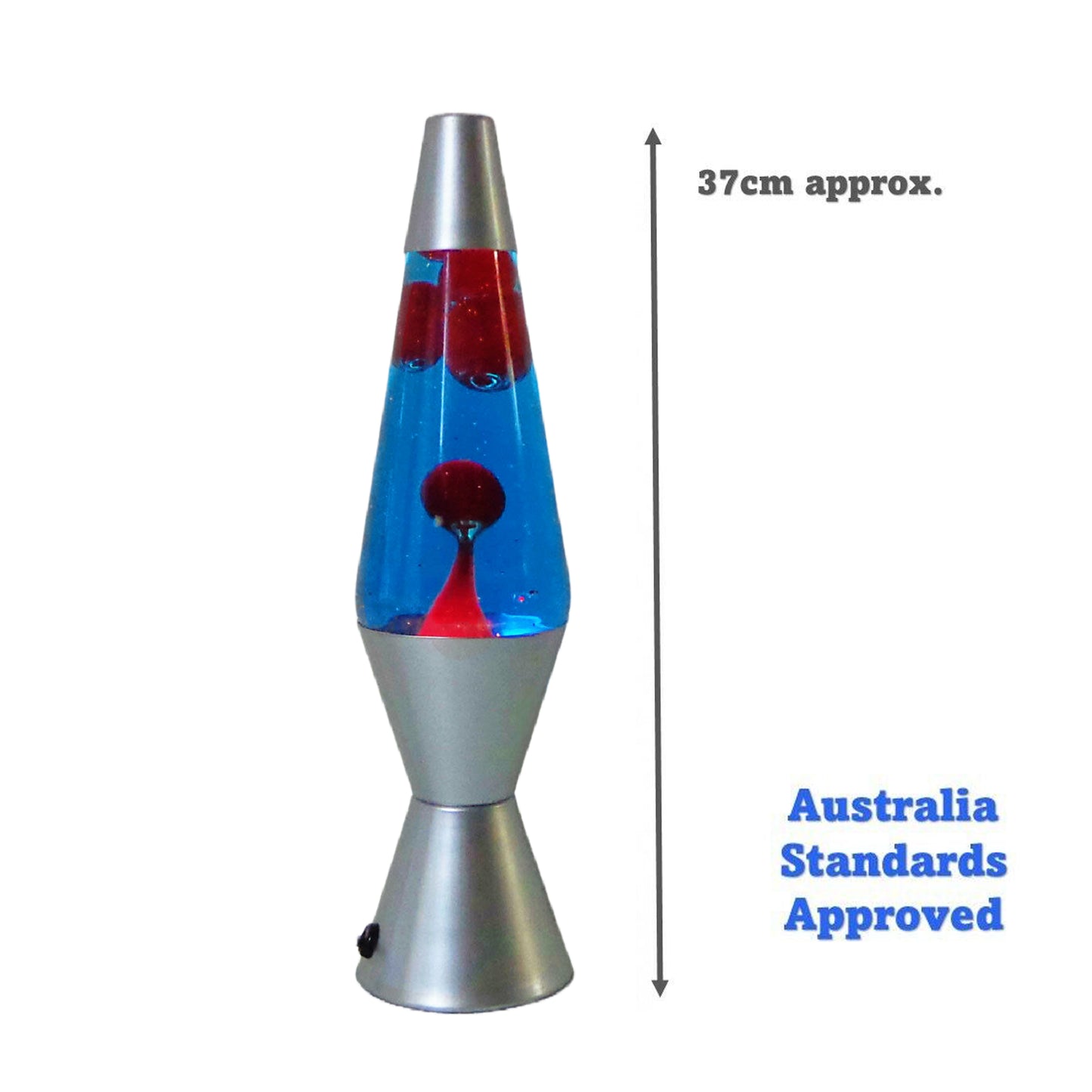 37cm Large Lava Lamps - Blue & Red