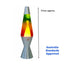 37cm Large Lava Lamps - Rainbow & White