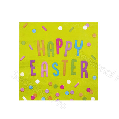 Happy Easter Napkins - Pack of 16