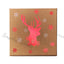 Kraft Red Foil Gift Holder 10x10x2.3cm – Pack of 4