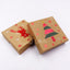 Kraft Red Foil Gift Holder 10x10x2.3cm – Pack of 4