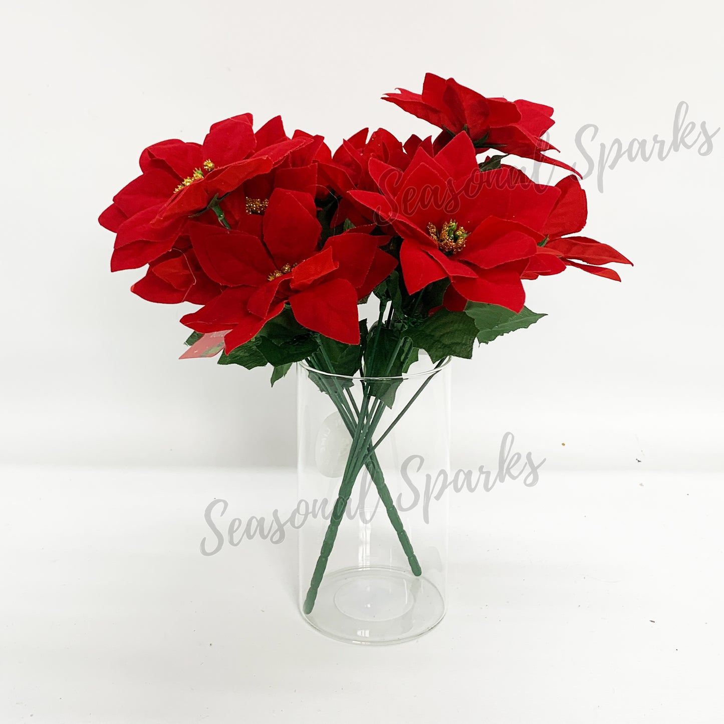 Poinsettia Flowers  – Pack of 1