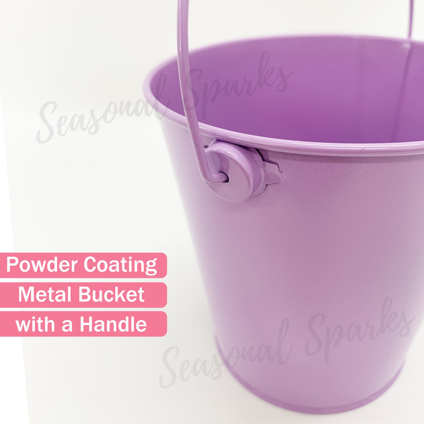 12cm Metal Easter Buckets with Handle