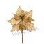 Glitter Gold Poinsettia Pick – Pack of 1