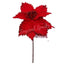 Glitter Red Poinsettia Pick – Pack of 1