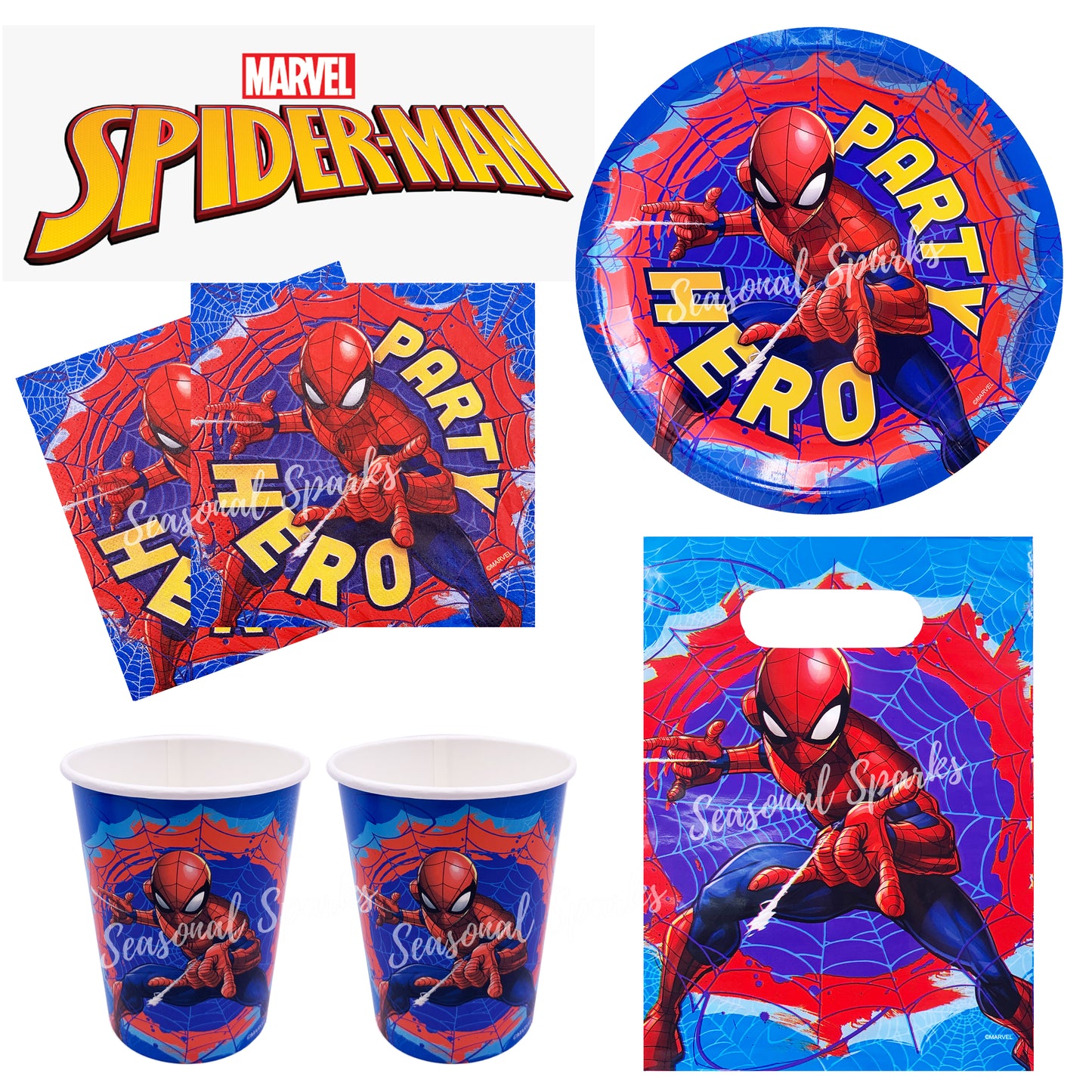 Marvel Spiderman Tableware - Disposable