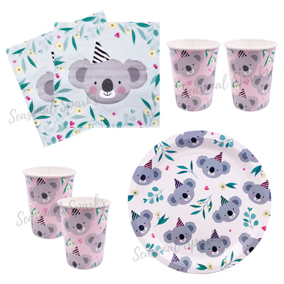 Australiana Koala Tableware - Disposable