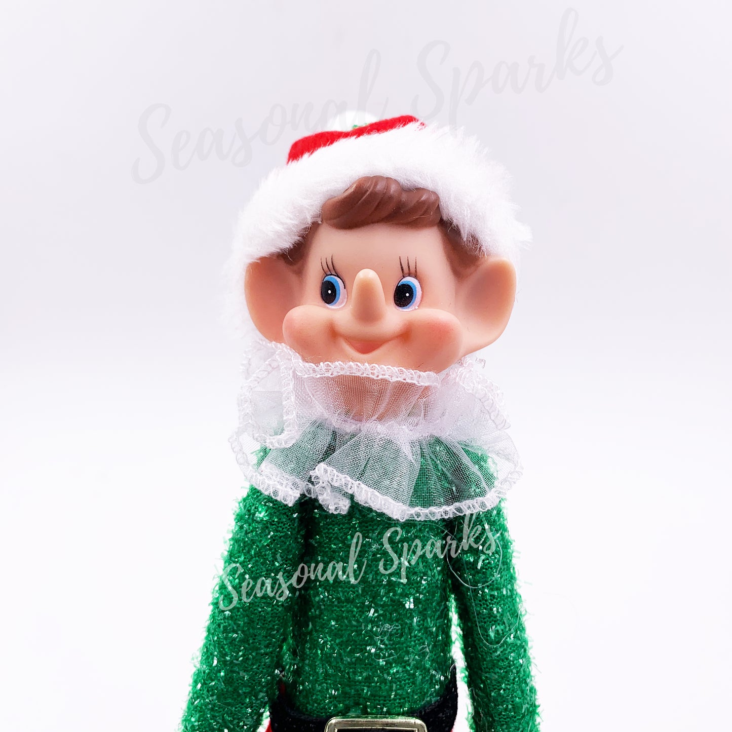 Bendable Red Elf Metallic Tinsel - Green