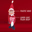 Naughty Plush Red Elf Boy Behavin' Badly