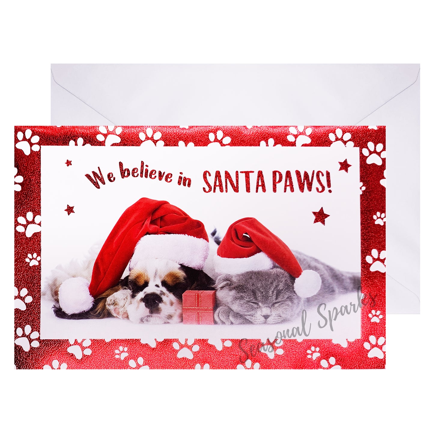 Lovely Pets Christmas Cards & Envelopes – Pack of 10