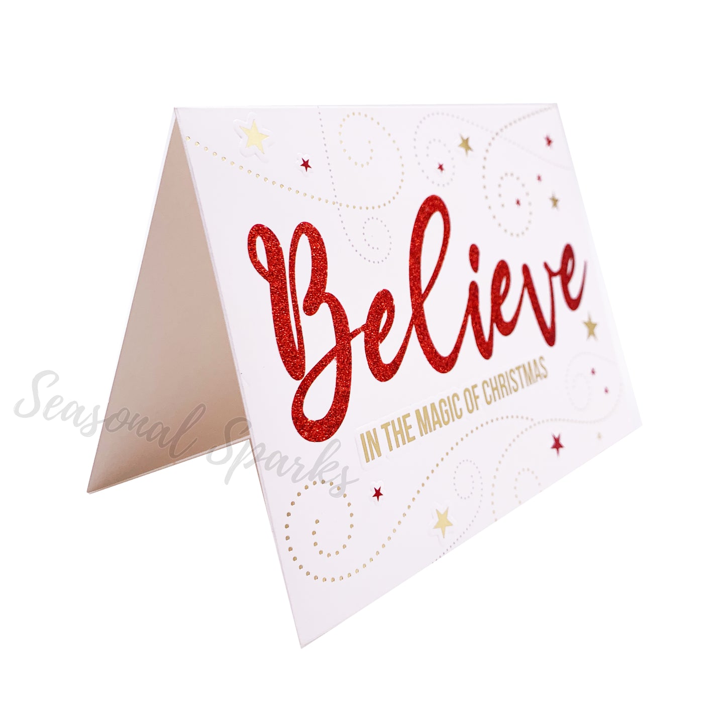 Embossed Christmas Cards & Envelopes – Pack of 8